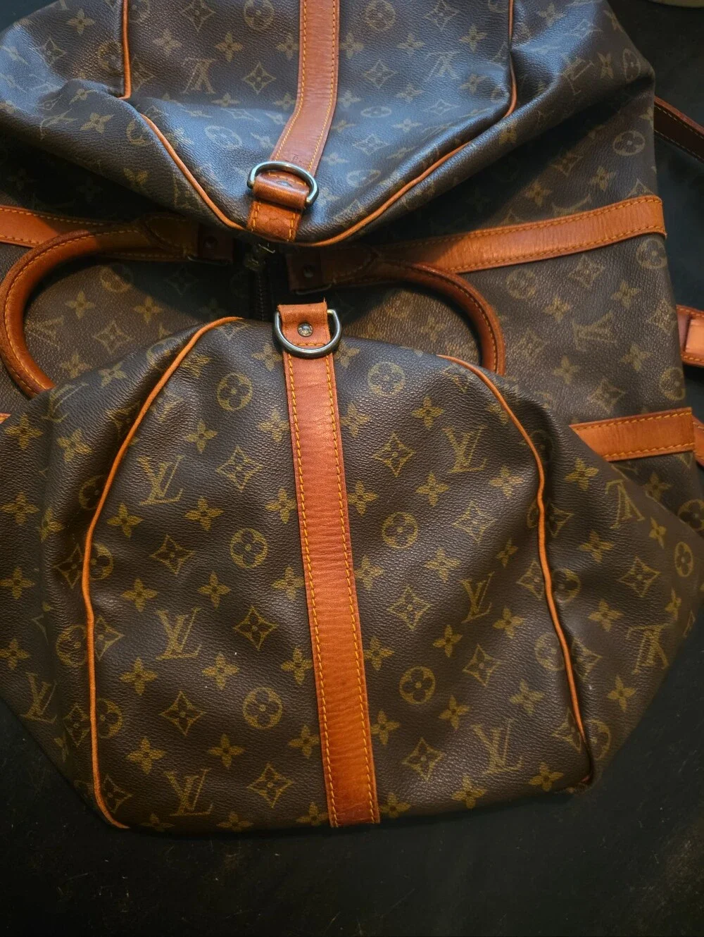 Louis Vuitton Keepall Bandoulière 55 Monogram Canvas Vintage Travel Duffel Bag